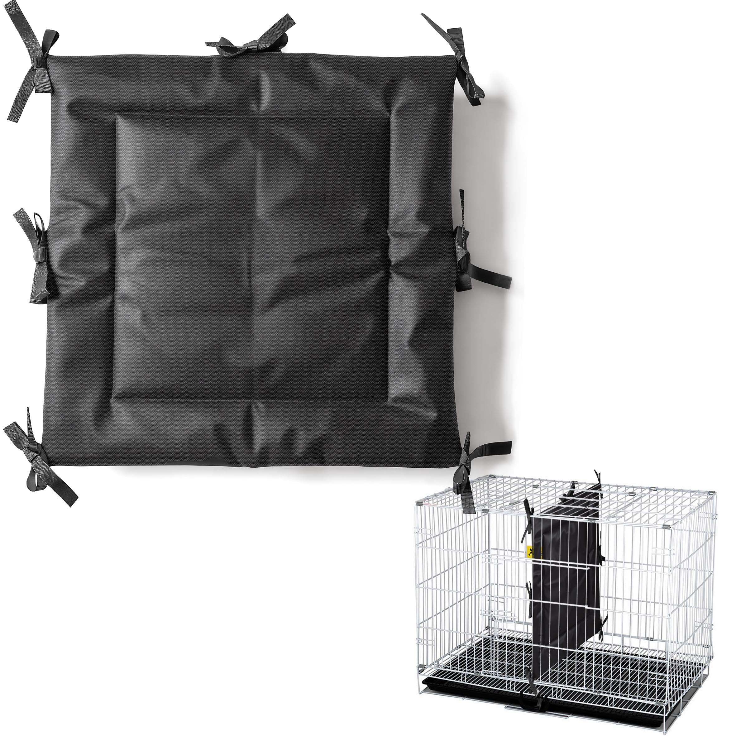 Panneau INKNOTE noir avec liens pour cage de chien, pratique et sûr pour l apprentissage