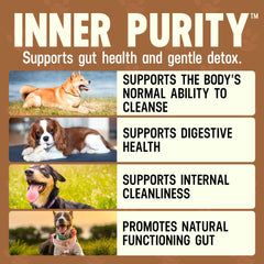 Inner Purity poudre digestion – texture fine, mélange facile dans la nourriture.