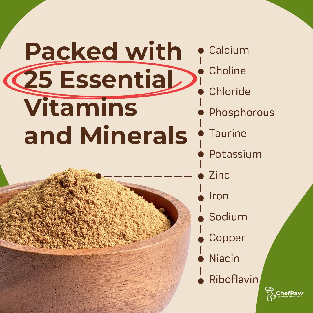 ChefPaw Nutrition Booster: ingrédients naturels et nutriments clés.