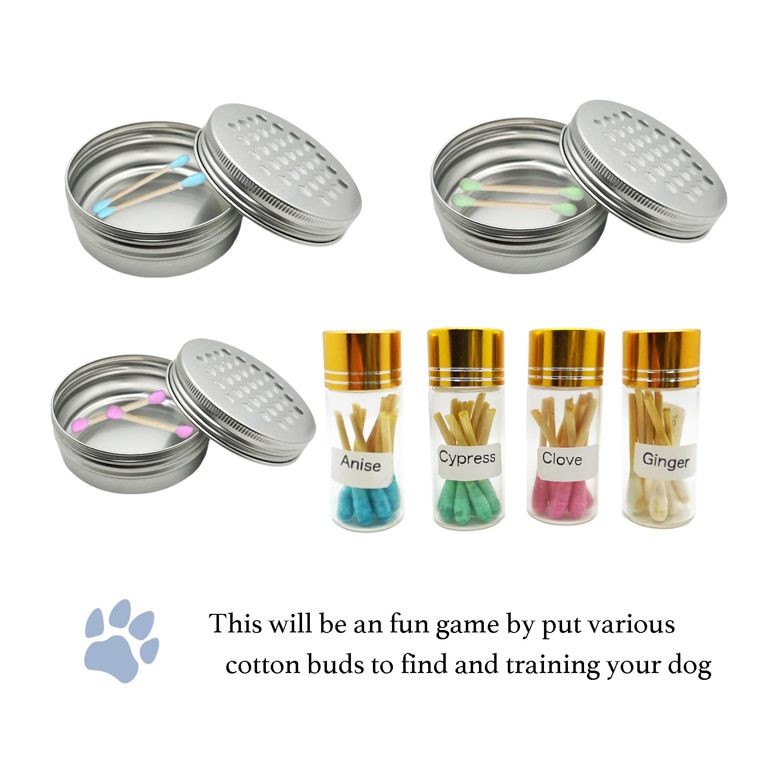 INNOYUMLIN tins olfactifs 68 mm, design compact et pratique.