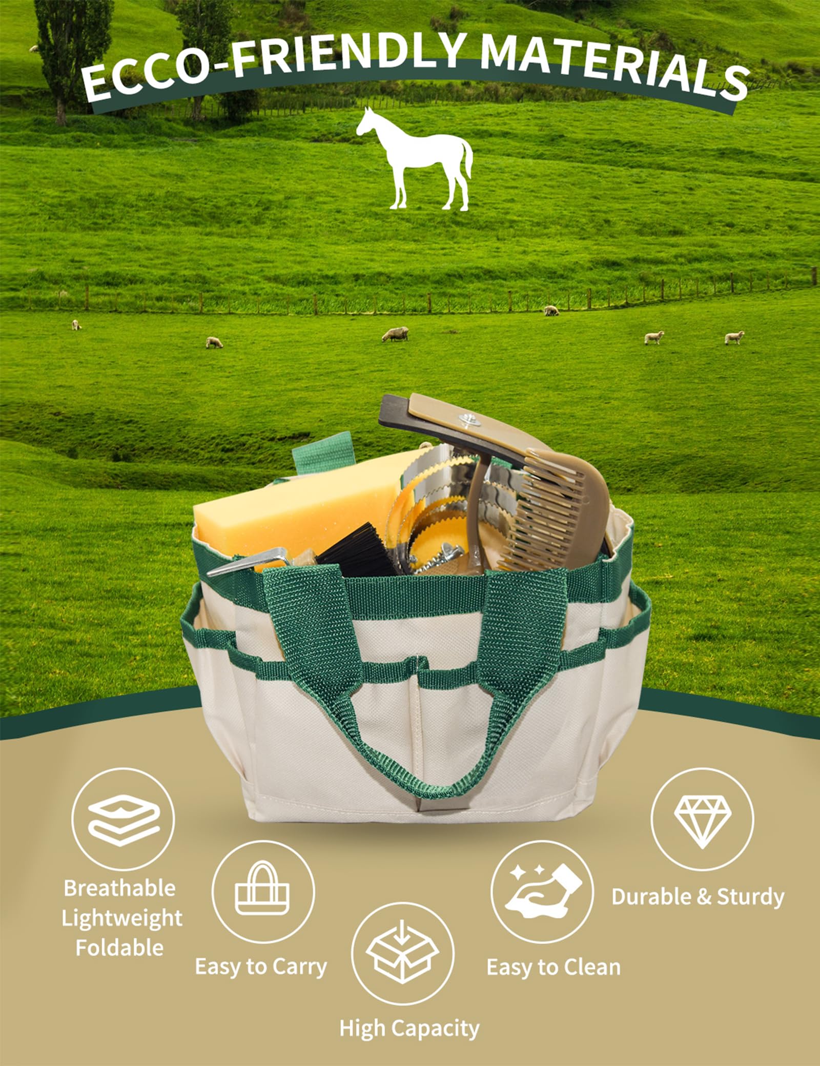 inoreal éponge bain cheval pour un nettoyage en douceur.