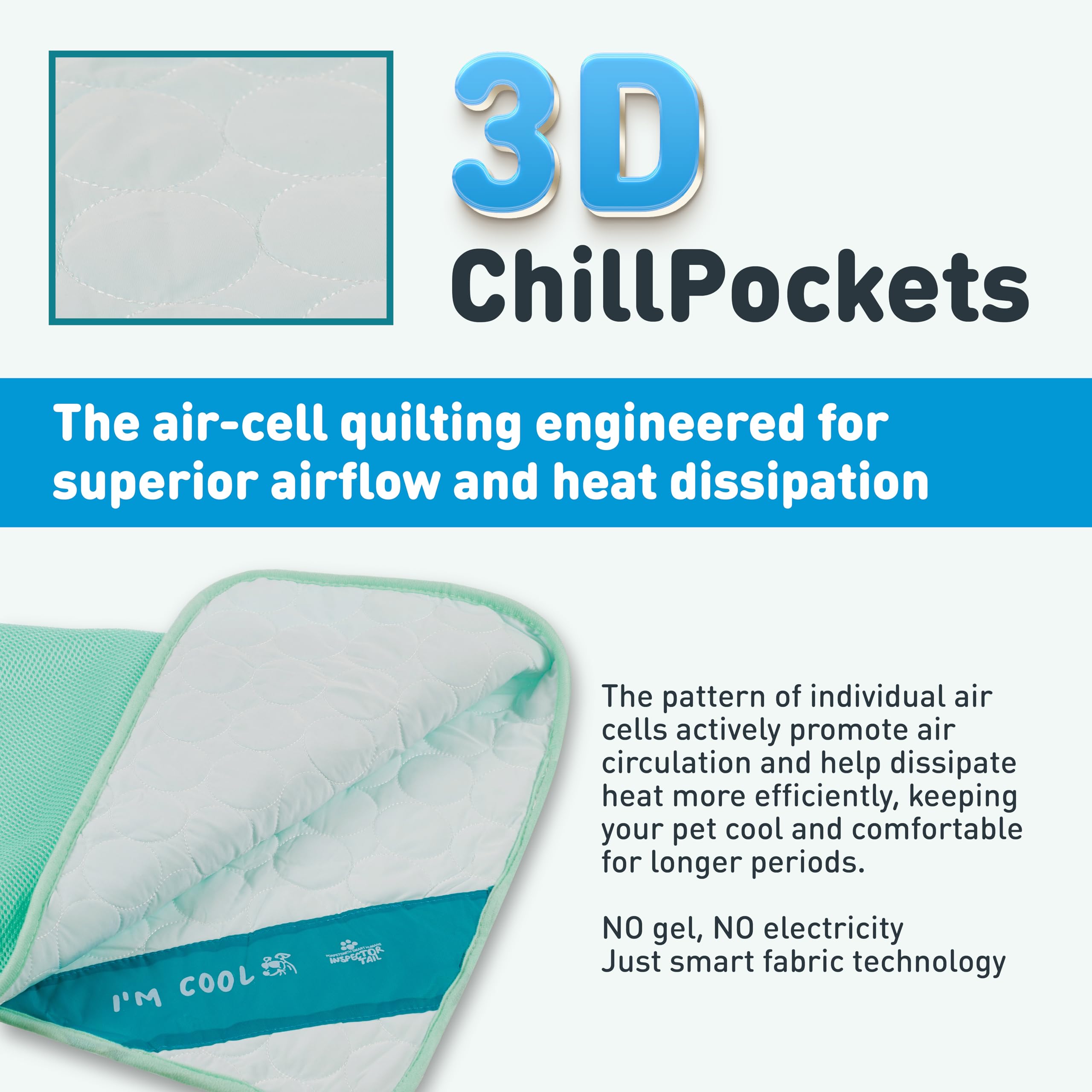INSPECTOR TAIL Sac de transport menthe, pratique pour emporter le tapis.