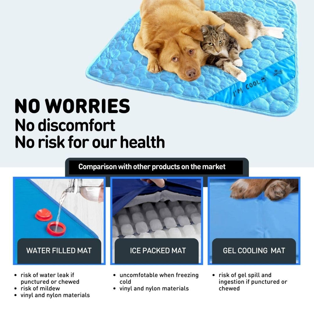 Inspectortail tapis doux et robuste bleu – durable après lavages répétés.