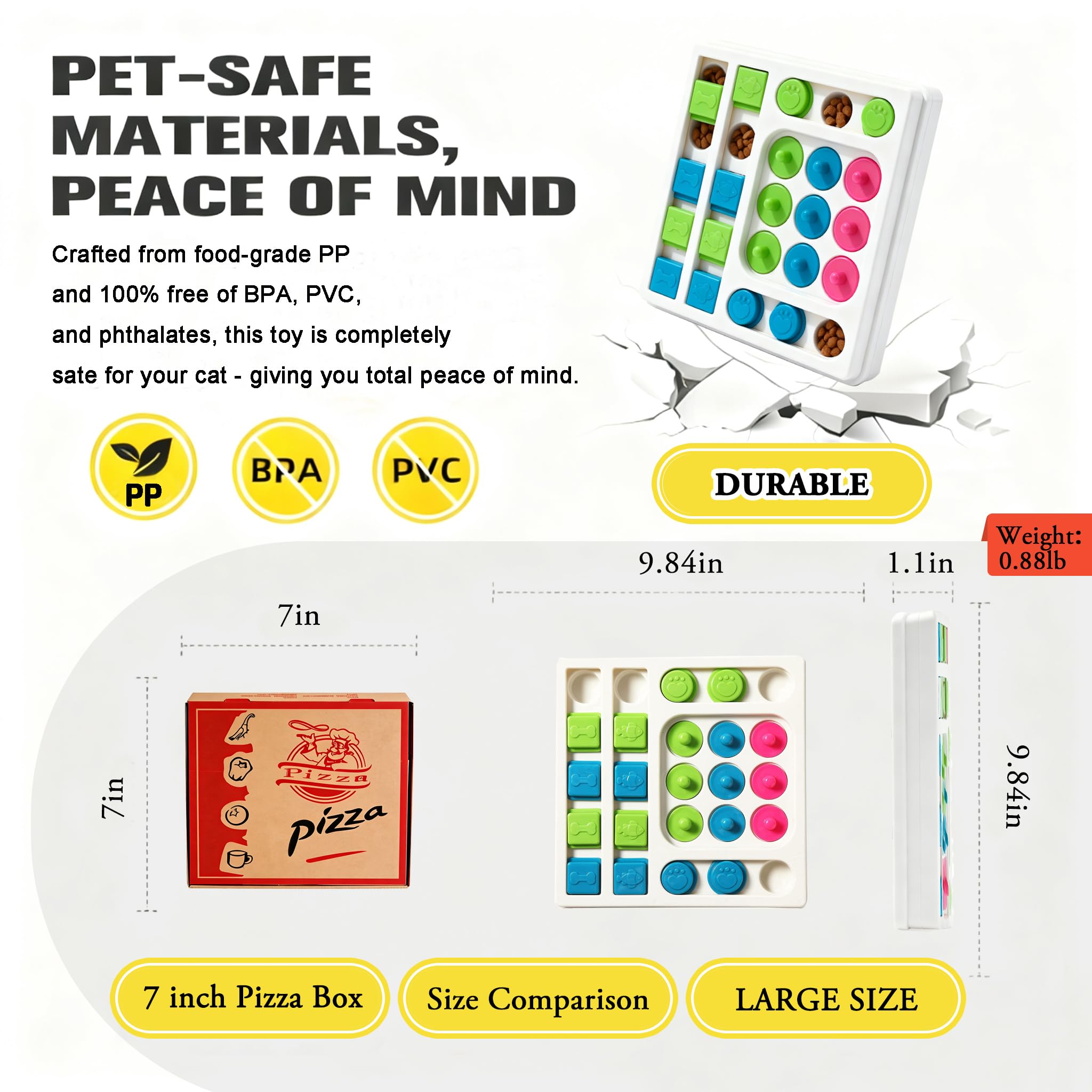 InsRakio puzzle maze pour chats, invite à chercher sa nourriture.