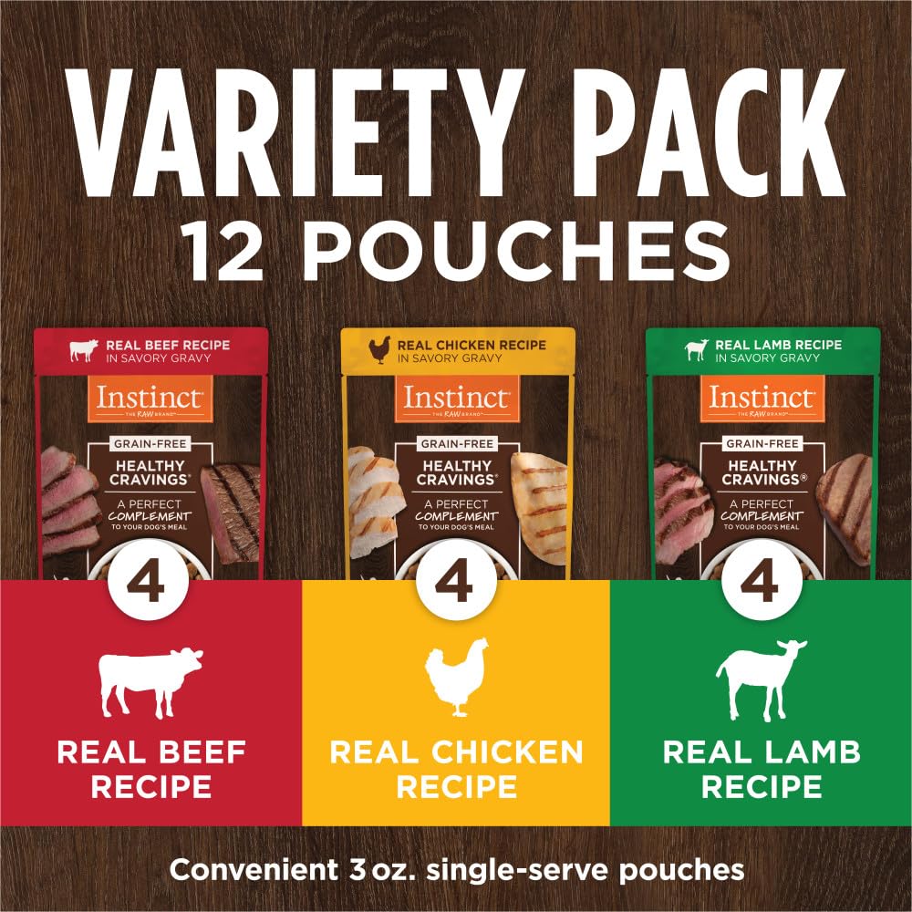 Instinct sachets agneau: protéine naturelle et variété des repas.
