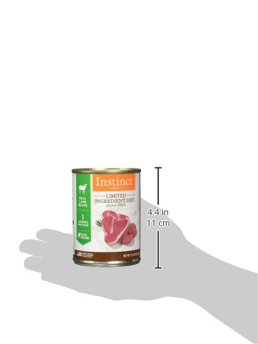Instinct alimentation humide pour chien agneau-protéine-simple, apport nutritionnel clair