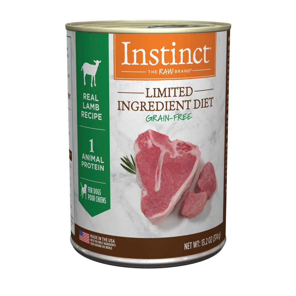 Instinct alimentation humide pour chien agneau, prêt à servir en repas équilibré