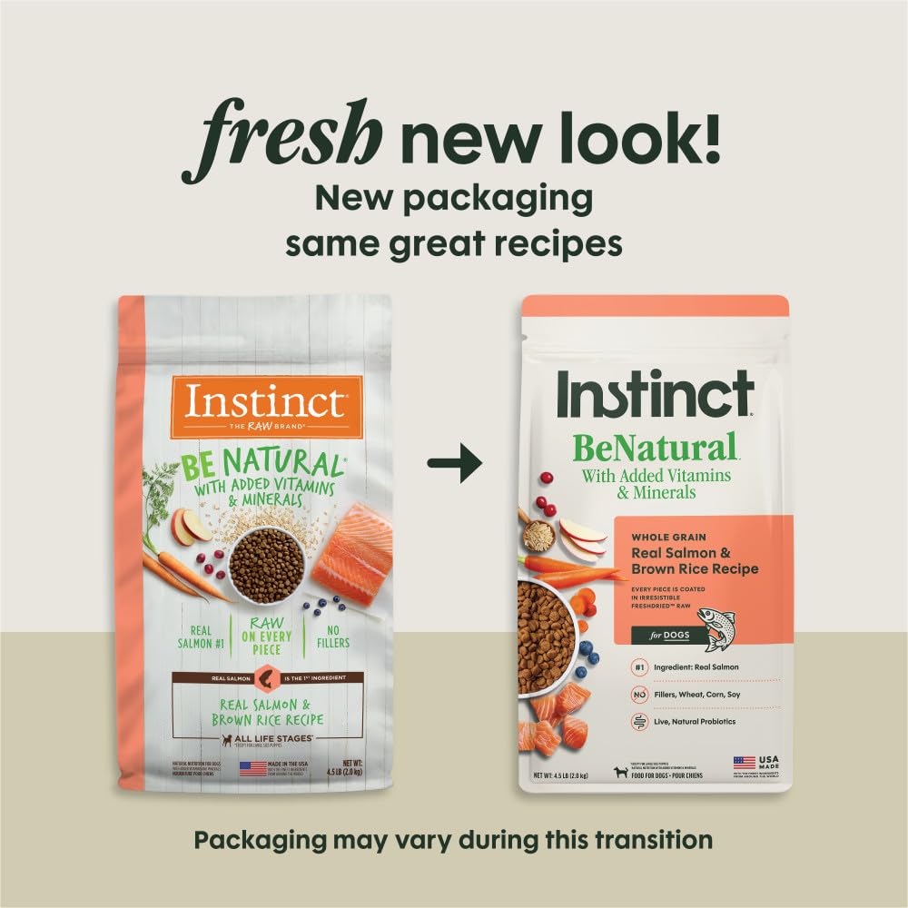 Instinct Be Natural enrobage cru pour un goût plus riche et une nutrition renforcée.
