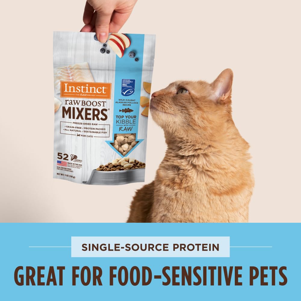 Instinct Boost : garniture pratique pour chats difficiles à nourrir.