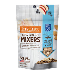 Instinct Boost : emballage pratique du mélange cru pour chat pollock sauvage.