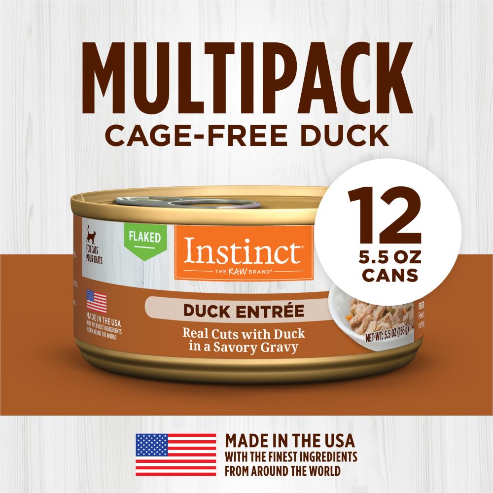 Instinct Canard Sans Céréales Conservateurs – ingrédients propres et sans additifs artificiels.
