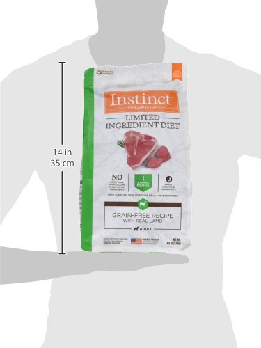Instinct digestion douce à base d'agneau, croquettes faciles à digérer.