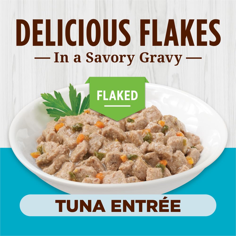 Thon en morceaux dans sauce savoureuse, Instinct Flaked offre une texture appétissante.