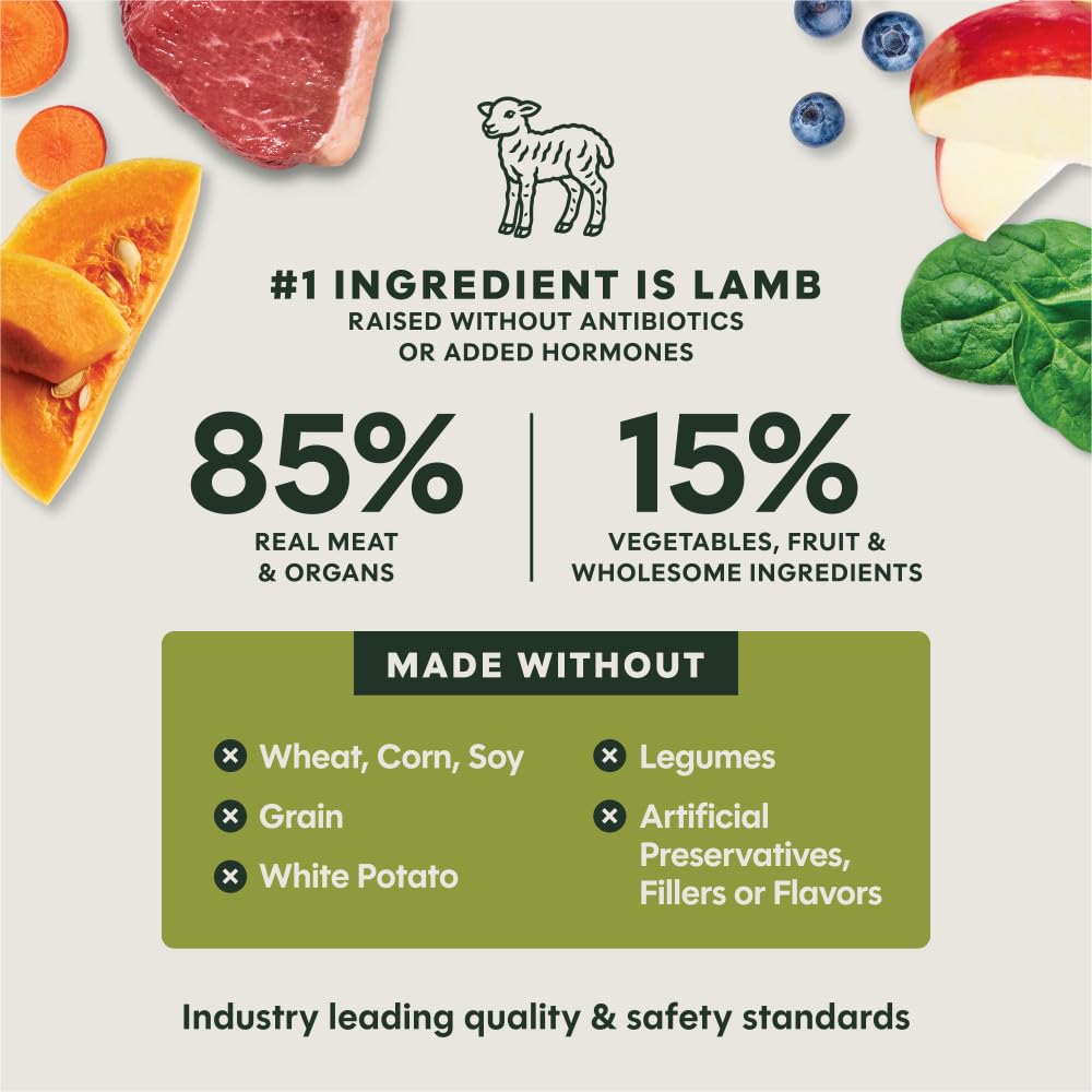 Instinct FreshDried Bites, agneau nourri au pâturage pour protéines maigres