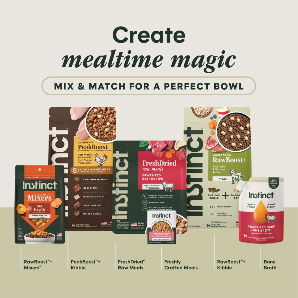 Instinct FreshDried Bites — fabrication américaine avec des ingrédients de qualité.