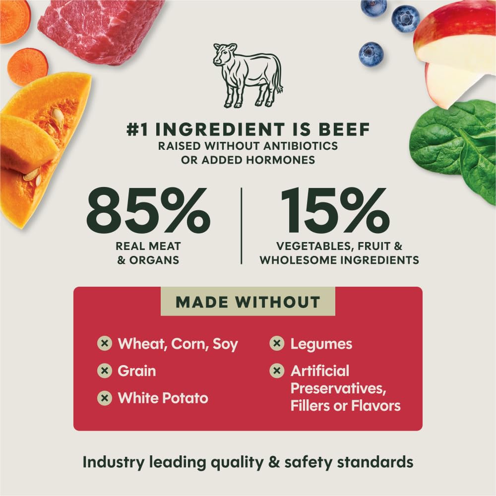 Instinct FreshDried Bites — sans céréales, idéal pour chiens sensibles et actifs.