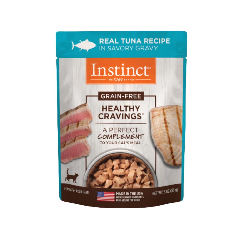 Instinct Healthy Cravings thon sans cereales sachets 3oz: morceaux tendres pour varier les repas