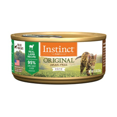 Instinct Original Agneau Pate, boîte protectrice avec protéine élevée pour chats actifs.