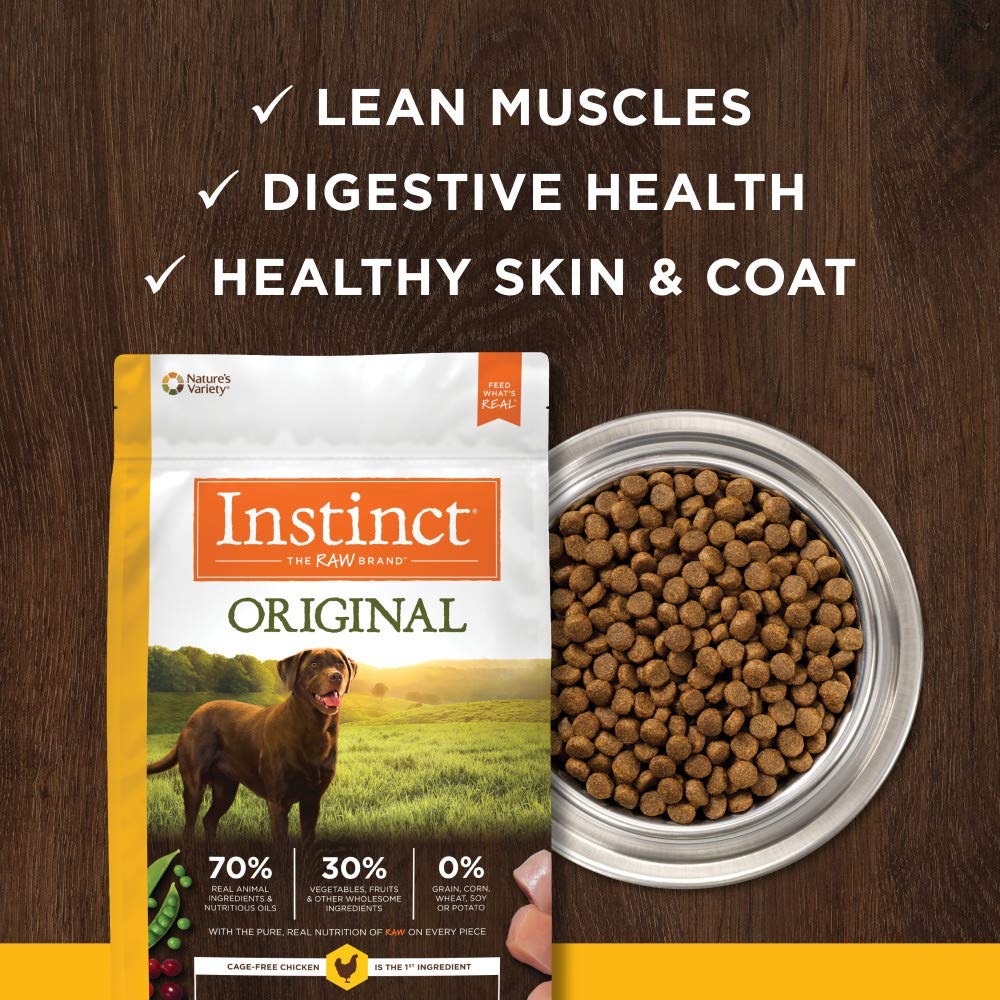 Instinct Original croquettes pour chien, fabriquées aux etats-unis, norme élevée de qualité.