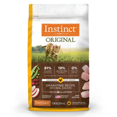 Instinct Original – nourriture sèche chat au poulet fermier, énergie et protéines.