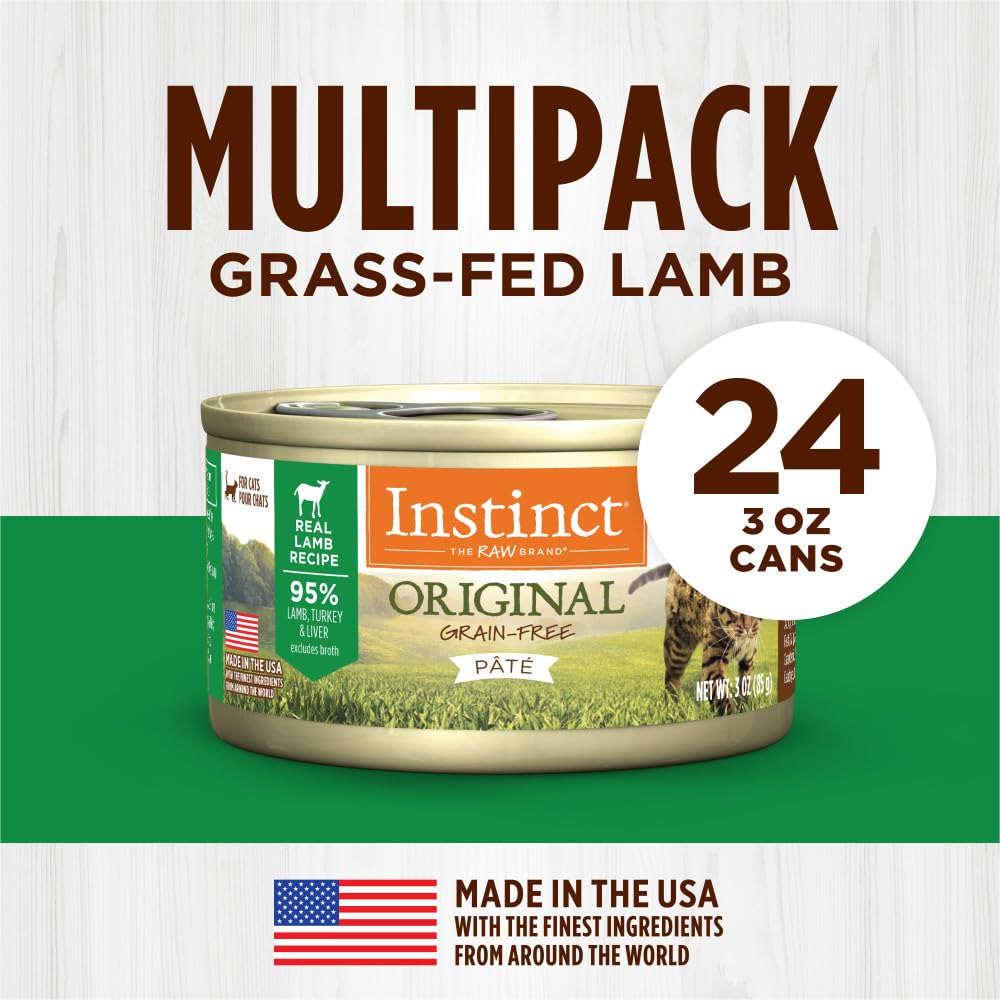 Instinct Original Pâté pour chat – fabriqué aux États-Unis avec des ingrédients de qualité.