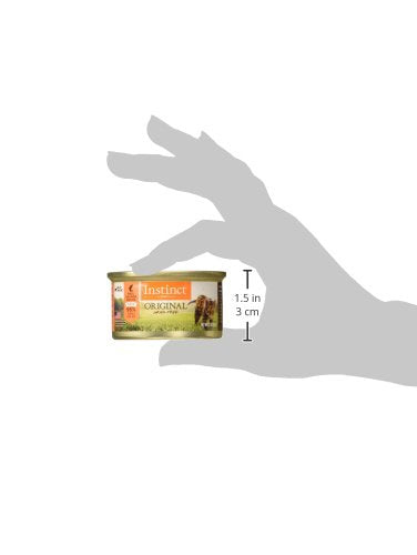 Texture onctueuse de la pâtée Instinct Original pour chat, repas agréable.