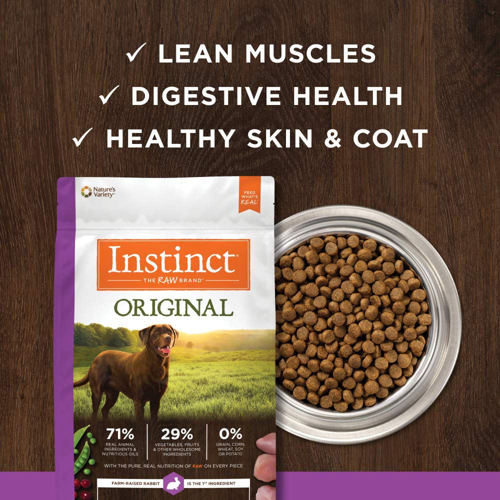 Instinct Original oméga naturels pour peau saine et pelage brillant.