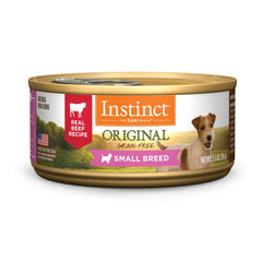 Instinct Original Petite Race boeuf reel en conserve pour petites races