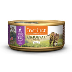 Boîte Instinct Original Rabbit Pate pour chat, texture onctueuse et riche en protéines.
