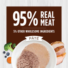 Instinct Original Sans Céréales canard pâté, plat savoureux et riche en protéines.