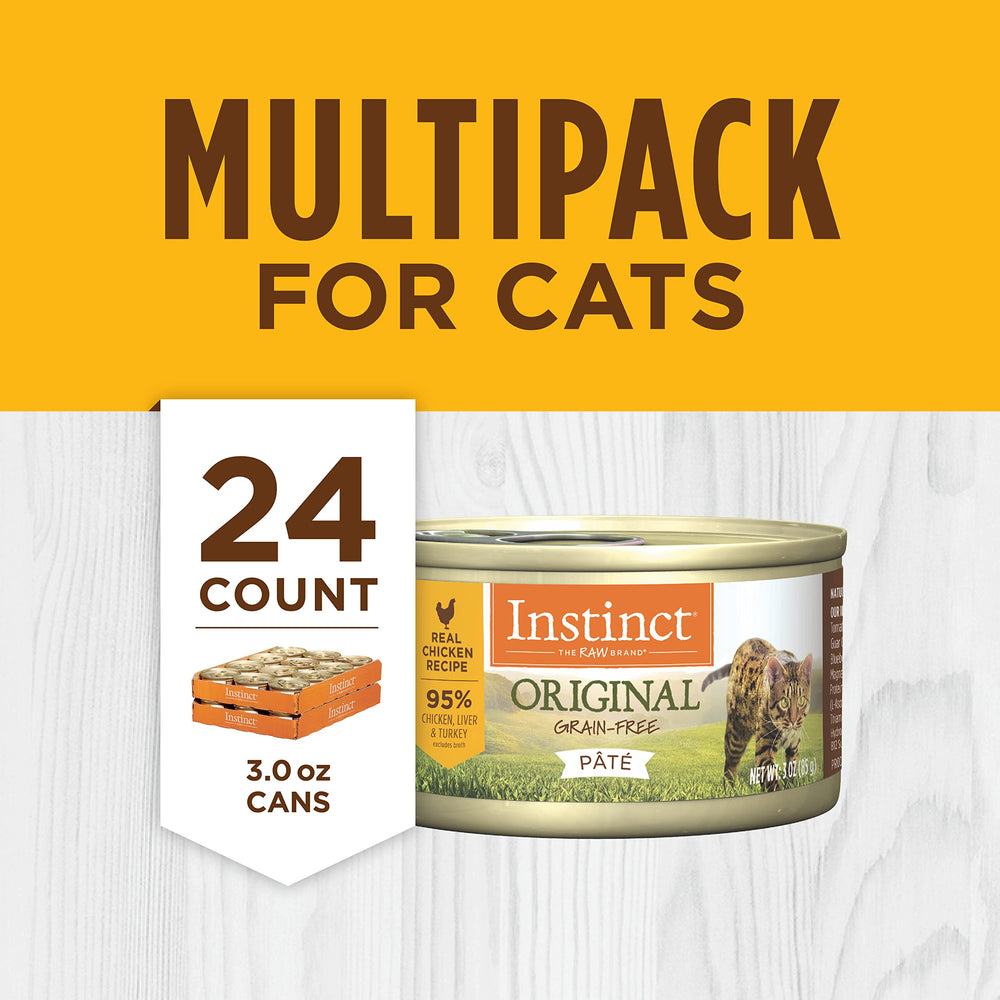 Instinct Pâté Chat — portion pratique de 3 oz pour repas simples.