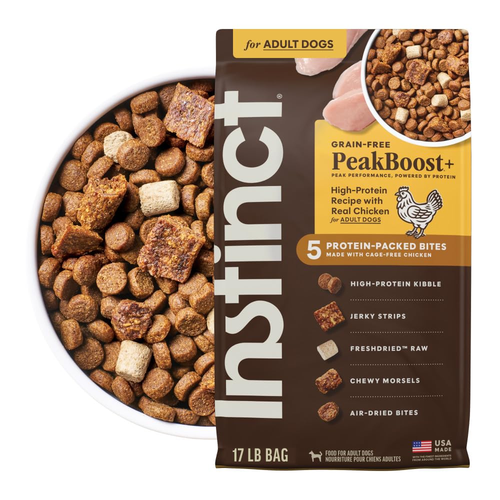 Instinct PeakBoost – sac croquettes poulet sans cereales pour chien actif