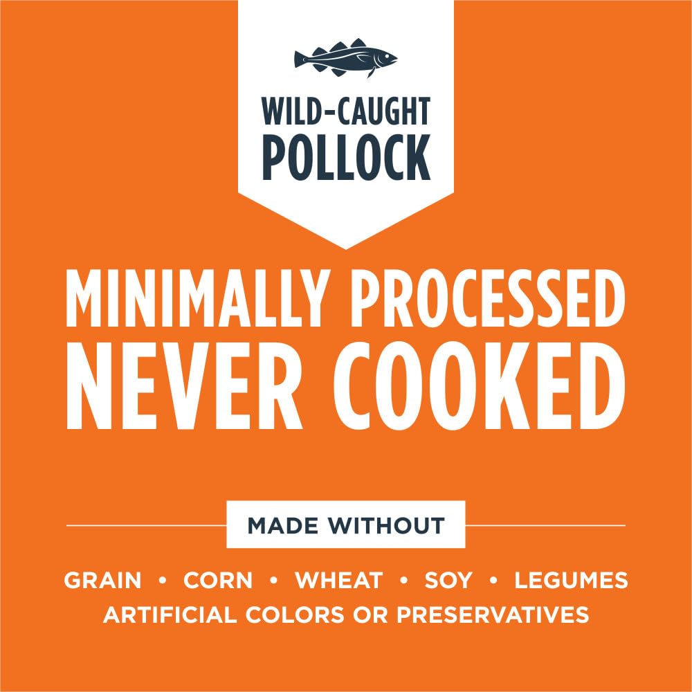 Origine USA Instinct Pollock lyophilisees: ingrédients de qualité pour un repas complet.