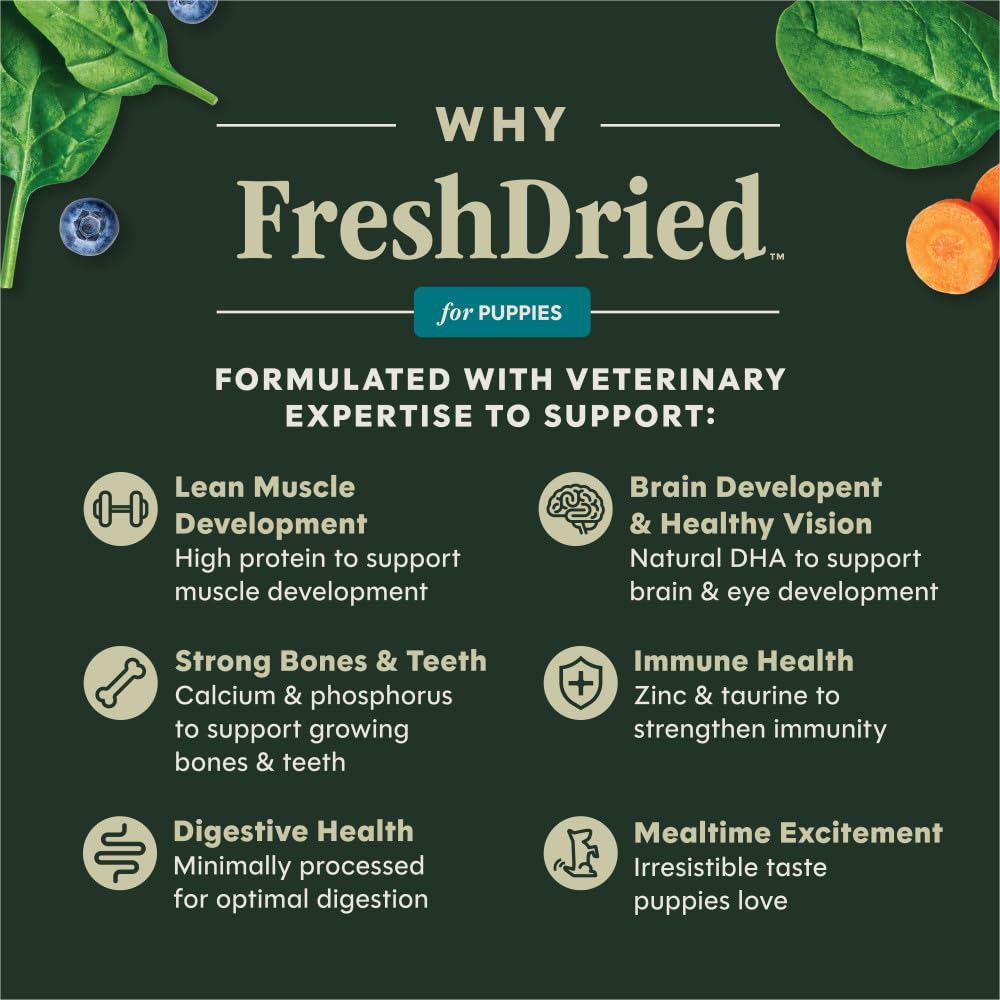 Ingrédients crus lyophilisés Instinct FreshDried préservent nutriments essentiels.
