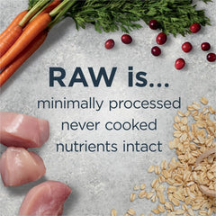 Instinct Raw Boost Light sans céréales pour chiens – formule adaptée.