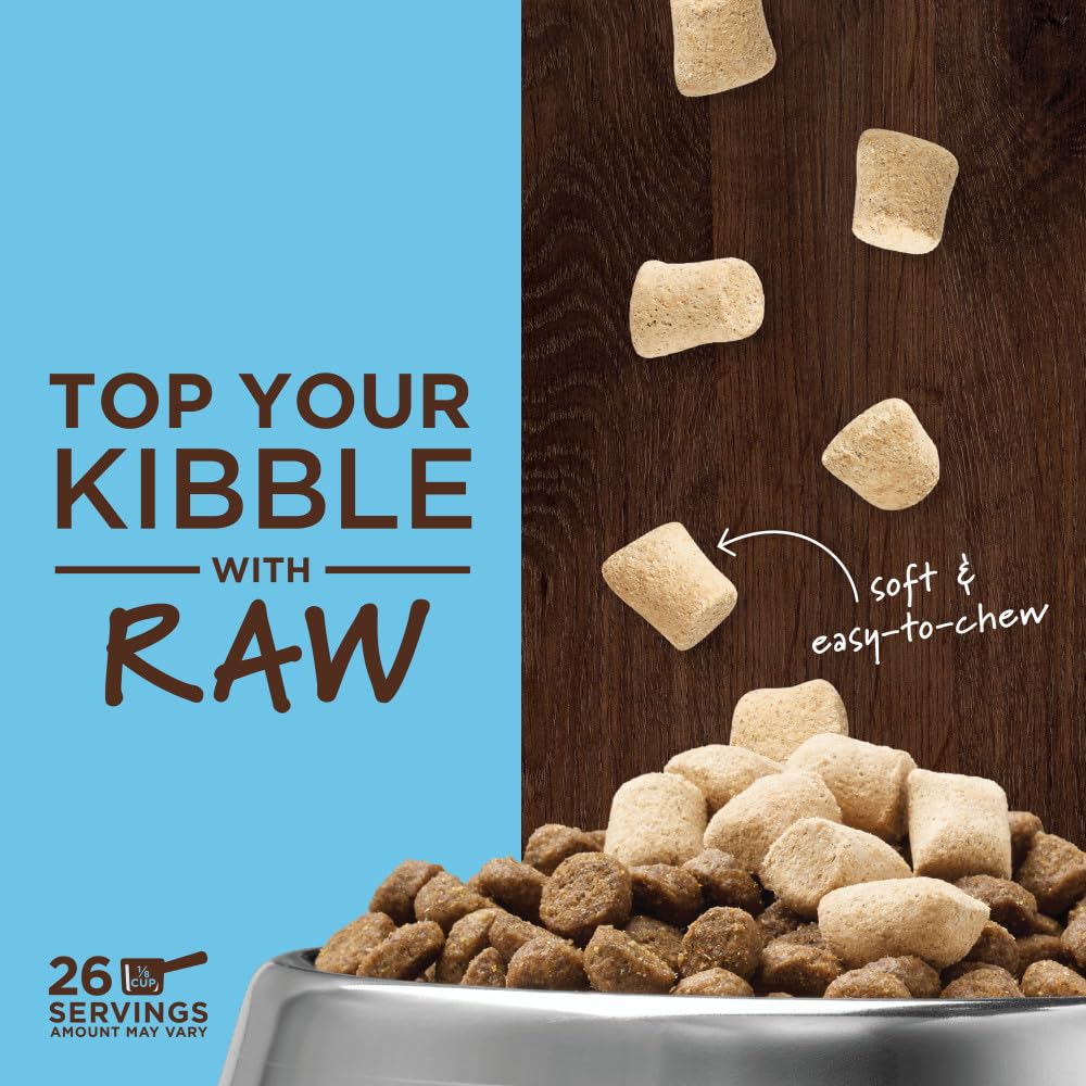 Ingrédients fruits et légumes naturels qui soutiennent l'équilibre avec Instinct Raw Boost Mixers.