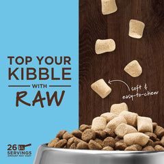Ingrédients fruits et légumes naturels qui soutiennent l'équilibre avec Instinct Raw Boost Mixers.