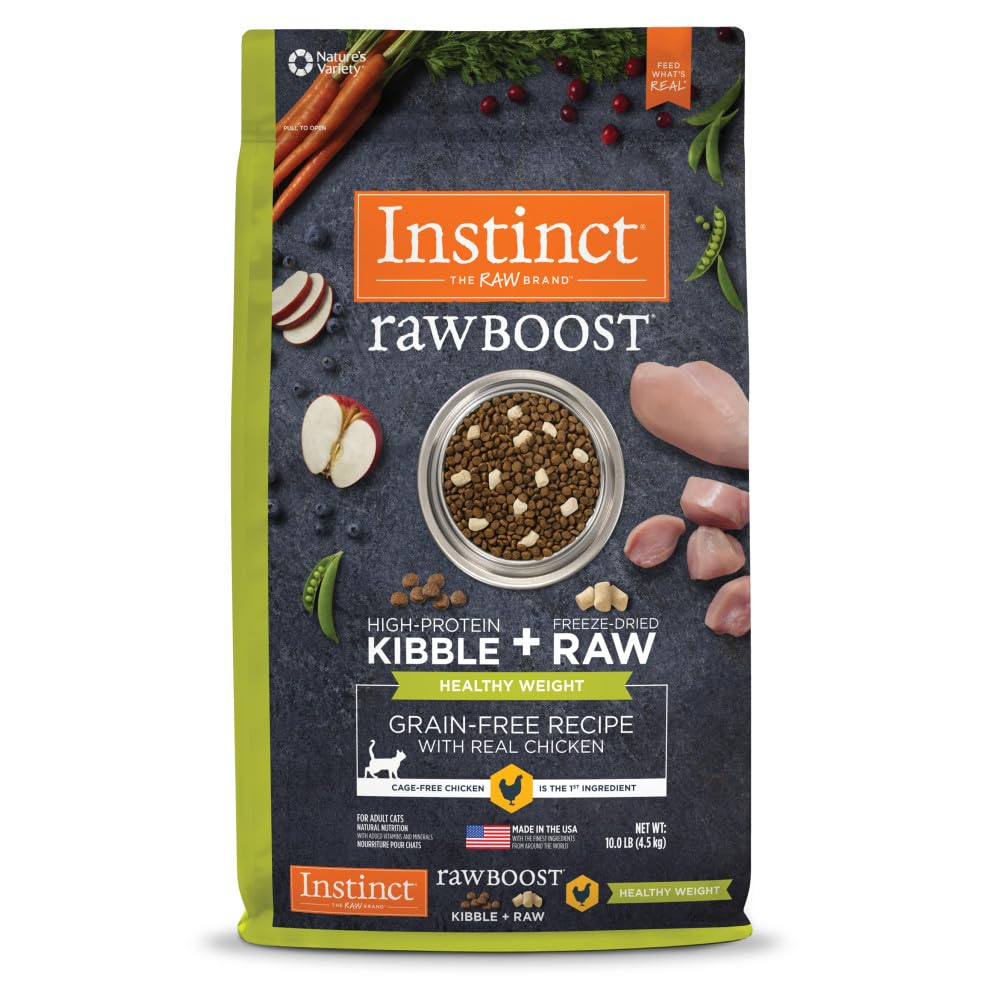 Instinct Raw Boost poids sain chat: soutien potentiel à la gestion du poids