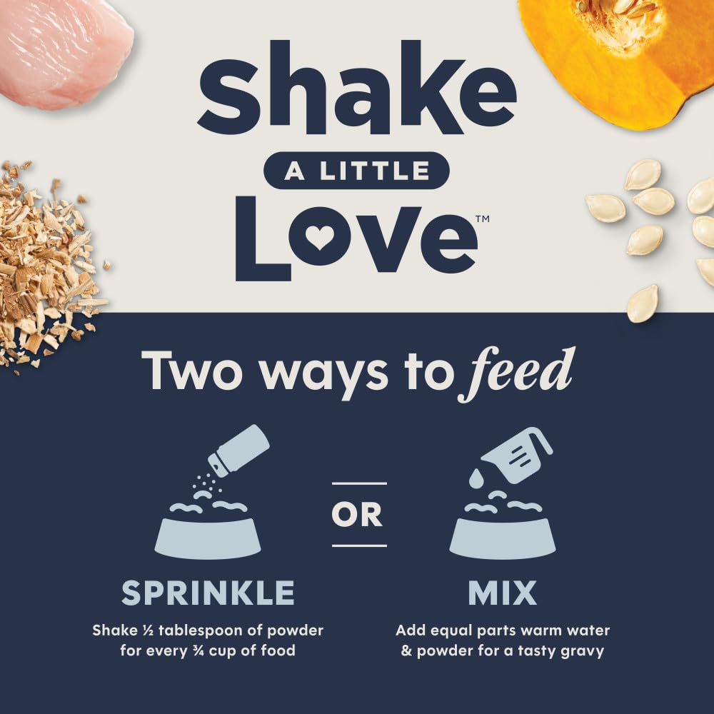 Instinct Raw Boost Shakers, potiron et patate douce pour saveur naturelle et texture.