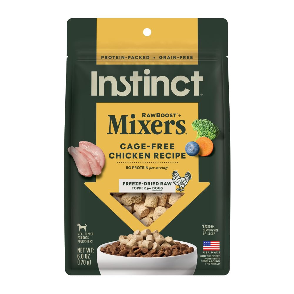 Emballage Instinct RawBoost Mixers 6oz, pratique pour l'ajout au bol