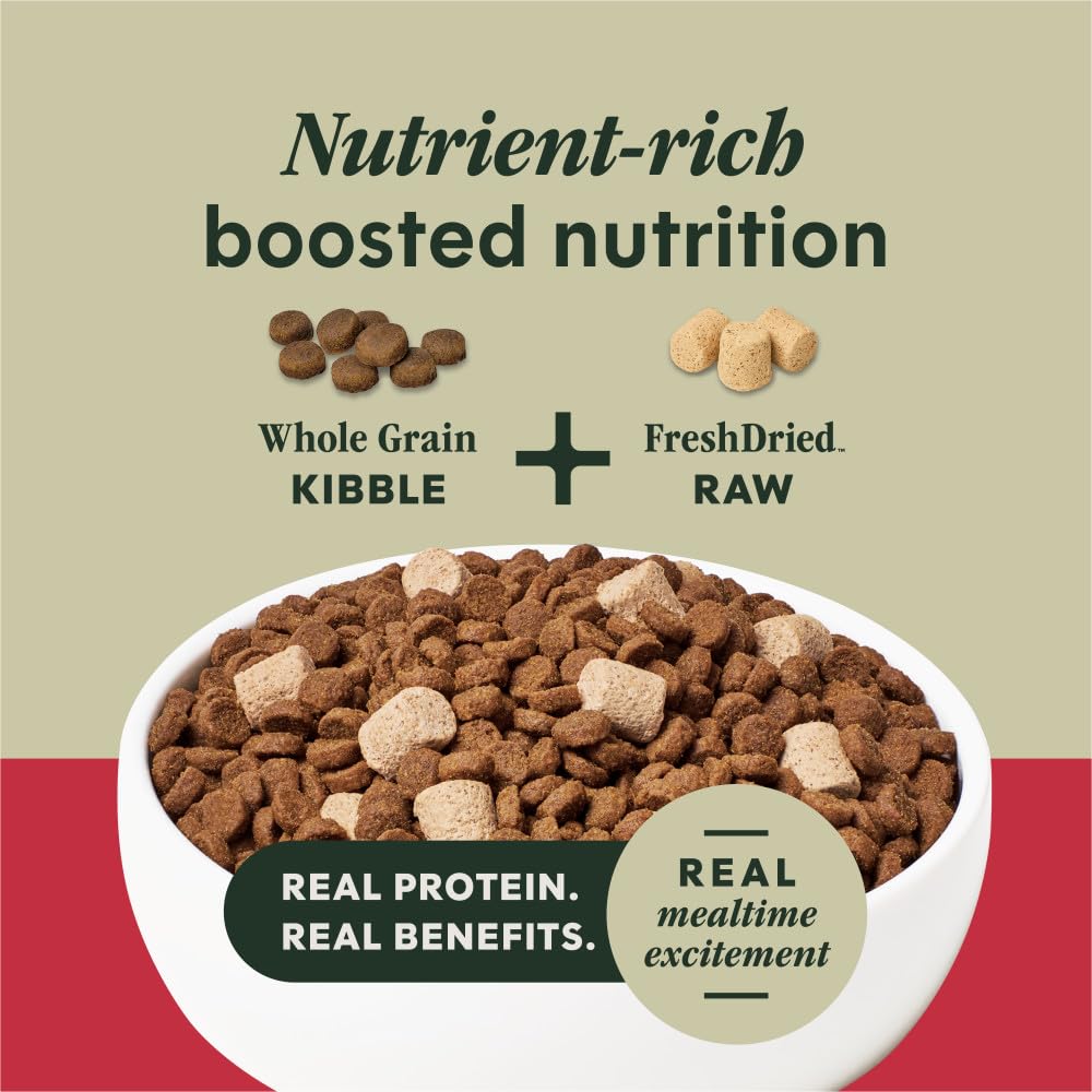 Instinct RawBoost – morceaux FreshDried Raw pour une nutrition riche et appétente.