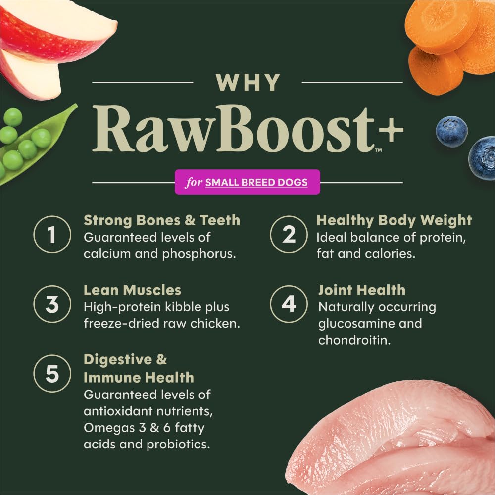 Instinct RawBoost Petit Chien sans grains, croquettes adaptées