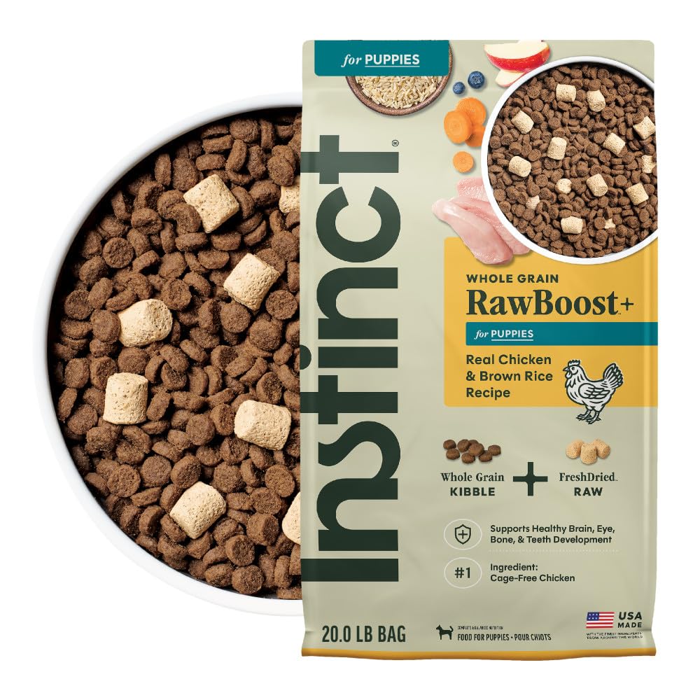 Sac Instinct RawBoost Puppy 9 kg, nourriture naturelle pour chiots en croissance