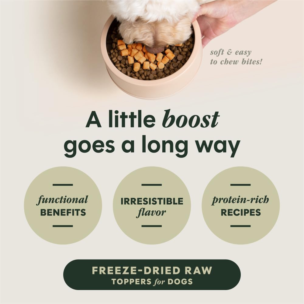Sans céréales, Instinct RawBoost, alimentation adaptée pour chien.