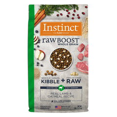 Instinct RawBoost soutien digestion et énergie durable pour chien heureux.