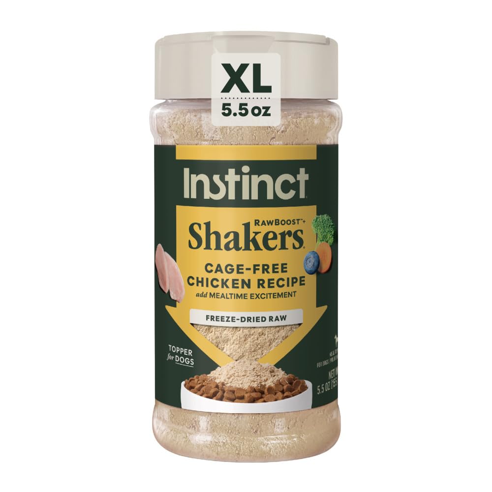 Instinct RawBoost Shakers — bouteille poulet, boostez les protéines du repas.