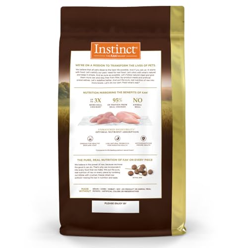 Bol contenant les croquettes Instinct Ultimate Protein au poulet