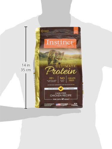 Croquettes Instinct Ultimate Protein recouvertes de poulet cru lyophilisé