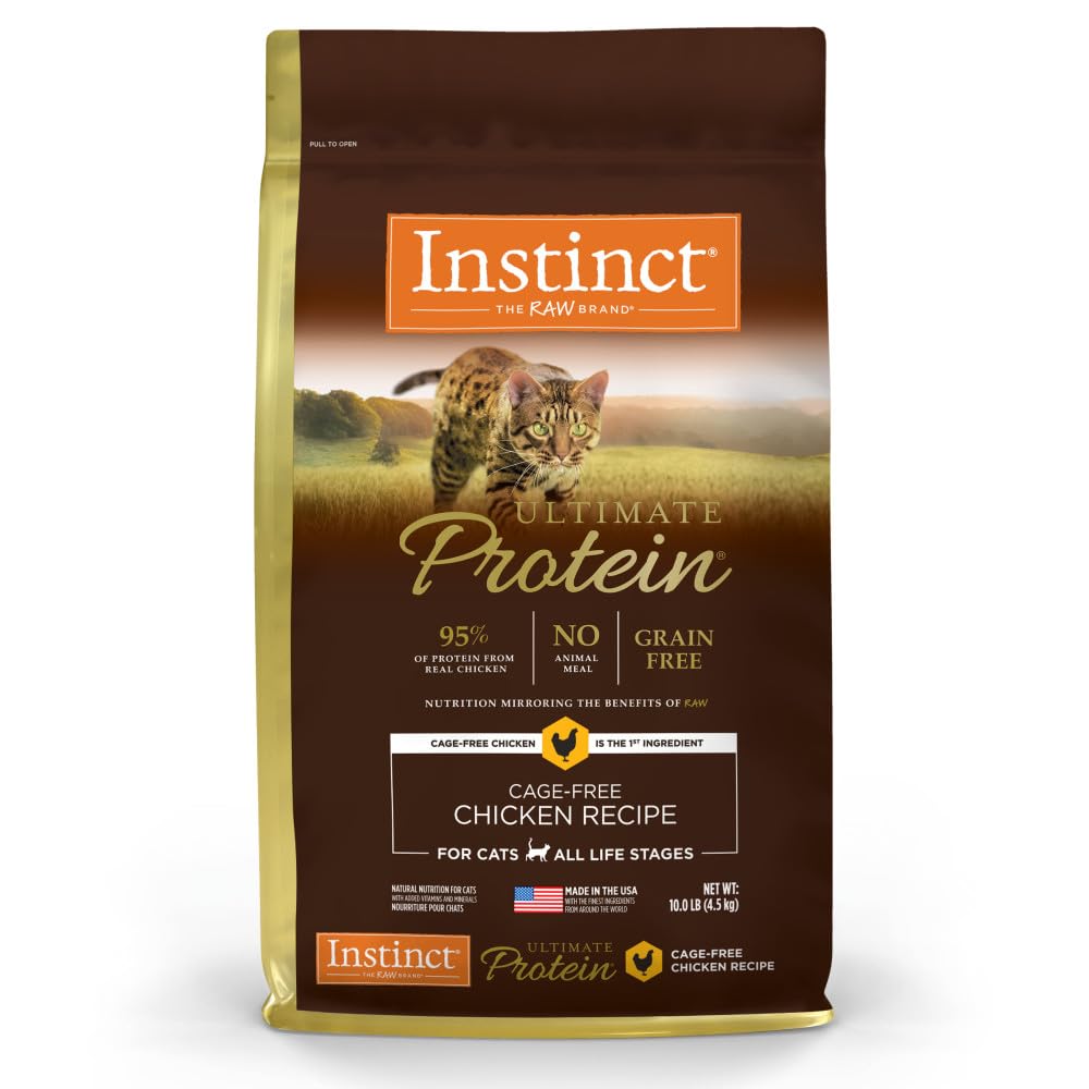Instinct Ultimate Protein poulet sans grains, sac de 4,54 kg, croquettes riches en protéines