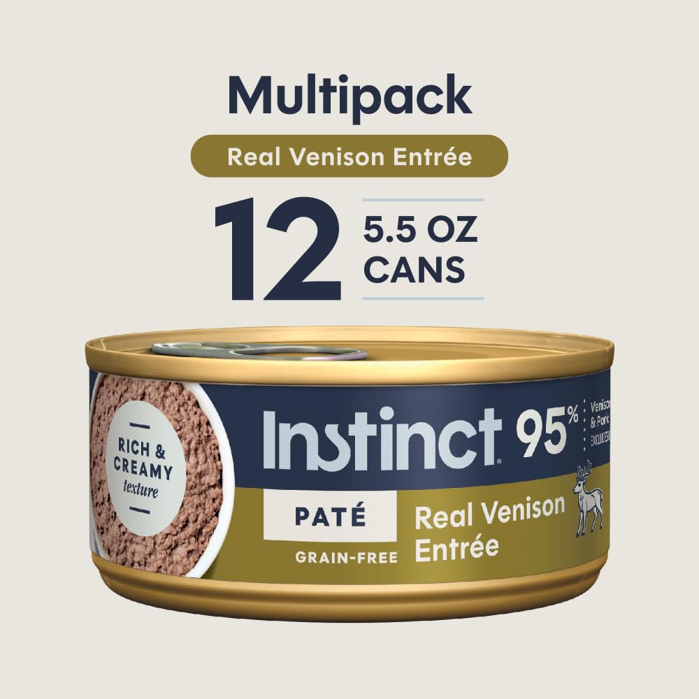 Instinct Venaison Pâté chat, parfait pour chatons et adultes